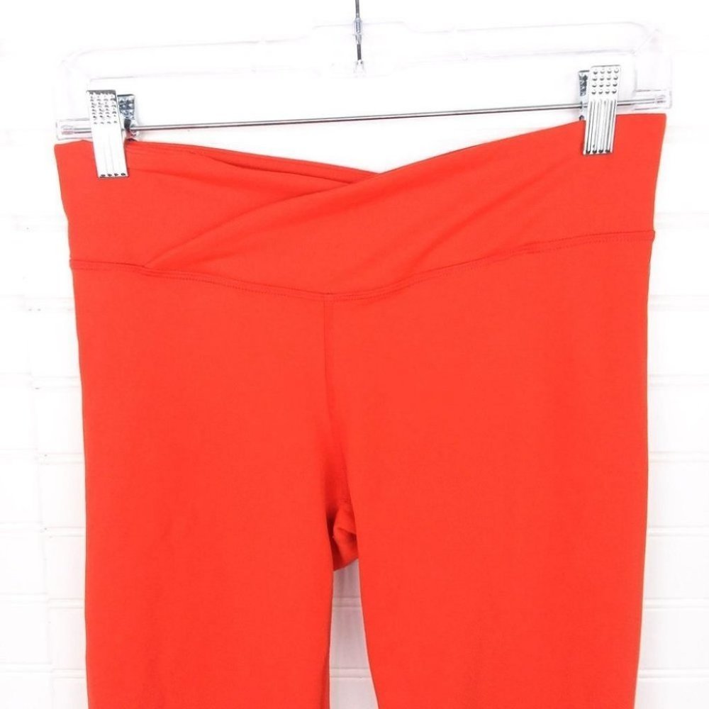 Fabletics Orange/Red Pull On Stretch Capri Legging - image 2